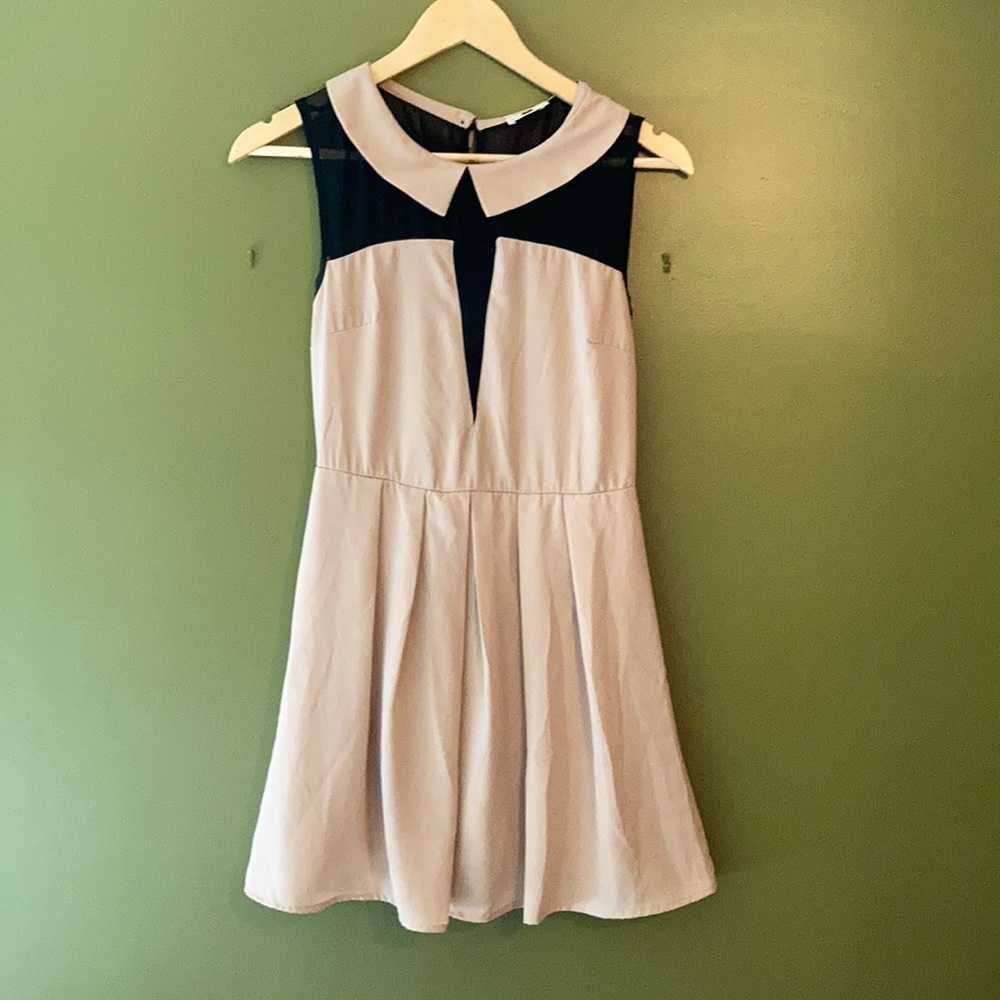 Collared mini dress